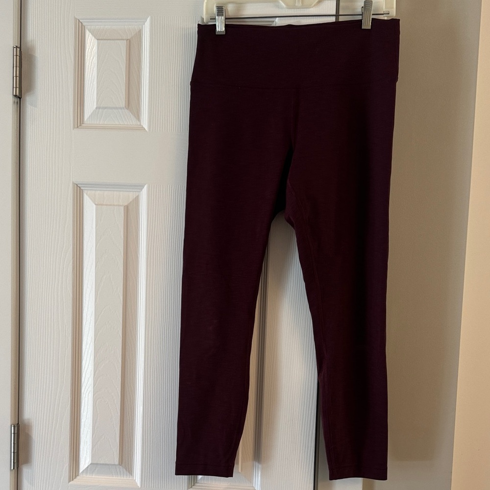 Lululemon Athletica Purple/Burgandy Heathered Leggings